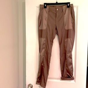 White House Black Market - Adjustable Straight Crop Dress Pants (Taupe)
